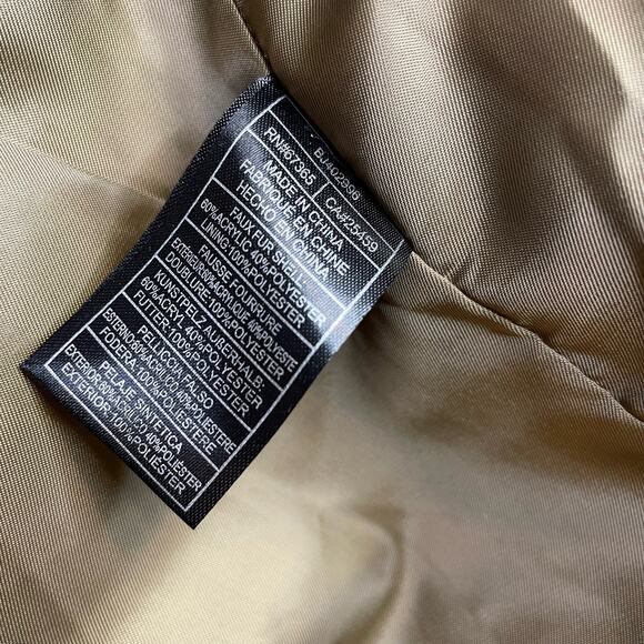 BB Dakota Snake Python Mobwife Faux Fur Vegan Short Jacket Coat Taupe Womens XL - Picture 13 of 14